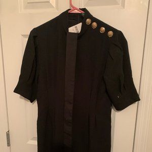 High Neck Little Black Dress